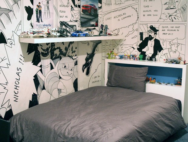Фотография: Спальня в стиле Современный, Детская, Интерьер комнат, Проект недели – фото на INMYROOM