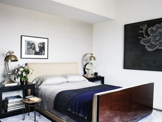 Фотография: Спальня в стиле Современный, Квартира, Дома и квартиры, Интерьеры звезд, Нью-Йорк – фото на INMYROOM