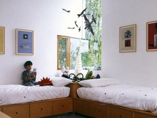 Фотография: Детская в стиле Современный, Спальня, Декор интерьера, Интерьер комнат, Мебель и свет – фото на INMYROOM