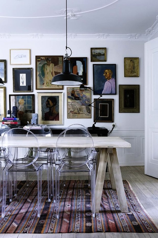 Фотография: Кухня и столовая в стиле Эклектика, Интерьер комнат, Обеденная зона – фото на INMYROOM