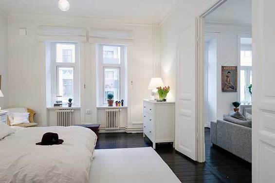 Фотография: Спальня в стиле Скандинавский, Квартира, Швеция, Мебель и свет, Дома и квартиры, Гетеборг – фото на INMYROOM