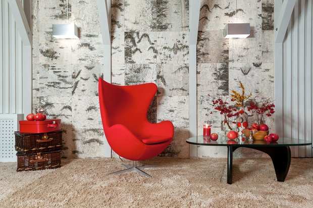 Фотография: Мебель и свет в стиле Современный, Гостиная, Интерьер комнат, Мансарда – фото на INMYROOM