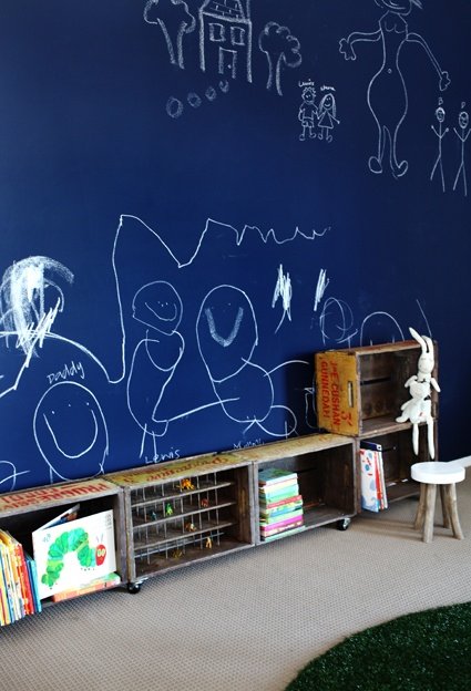 Фотография: Детская в стиле Современный, Интерьер комнат, Обои, Ремонт, Стены, Краска – фото на INMYROOM