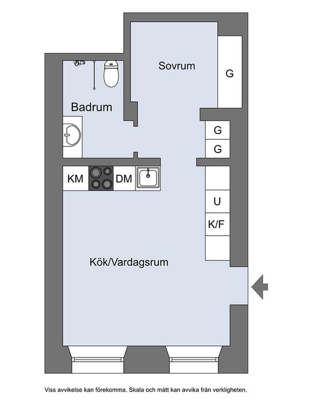Фотография:  в стиле , Кухня и столовая, Гостиная, Декор интерьера, Квартира, Швеция, Белый, Черный, Стокгольм, 2 комнаты, до 40 метров – фото на INMYROOM