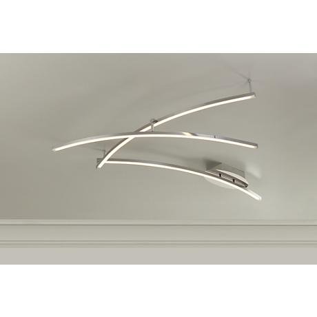 Wilfax 3-Light Brushed Steel Non-Dimmable LED Track Fixture