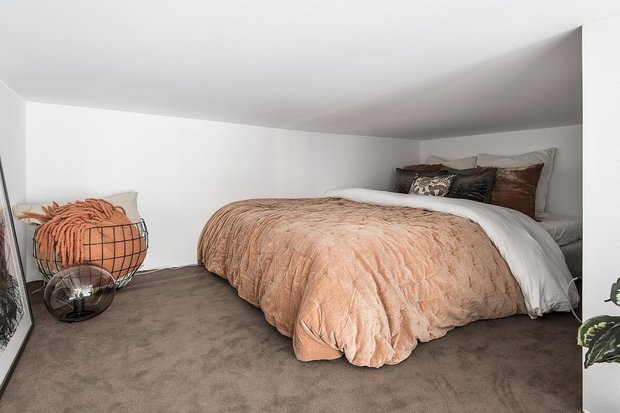 Фотография: Спальня в стиле Скандинавский, Декор интерьера, Малогабаритная квартира, Квартира, Швеция, до 40 метров – фото на INMYROOM