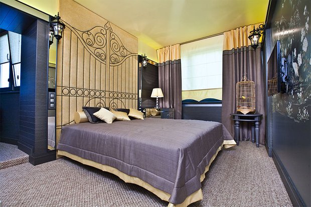 Фотография: Спальня в стиле Современный, Восточный, Эклектика, Интерьер комнат, Проект недели – фото на INMYROOM