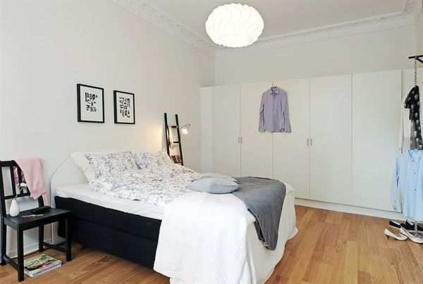 Фотография: Спальня в стиле Скандинавский, Квартира, Швеция, Дизайн интерьера – фото на INMYROOM