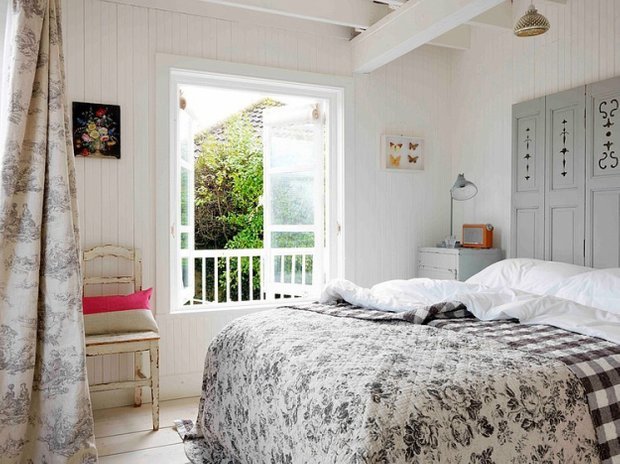 Фотография: Спальня в стиле Скандинавский, Эклектика, Дом, Дома и квартиры – фото на INMYROOM