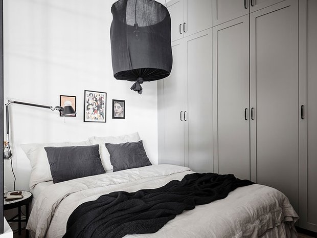 Фотография: Спальня в стиле Скандинавский, Малогабаритная квартира, Квартира, Студия, Швеция, до 40 метров – фото на INMYROOM