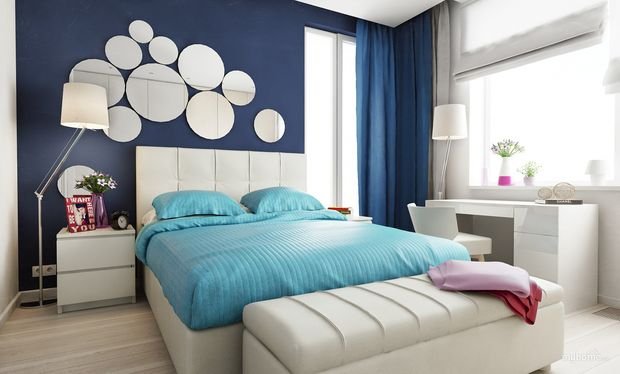 Фотография: Спальня в стиле Современный, Декор интерьера, Квартира, Дом, Декор, Синий – фото на INMYROOM