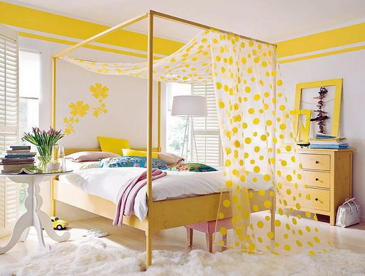 Фотография: Спальня в стиле Современный, Декор интерьера, Дизайн интерьера, Цвет в интерьере, Желтый – фото на INMYROOM