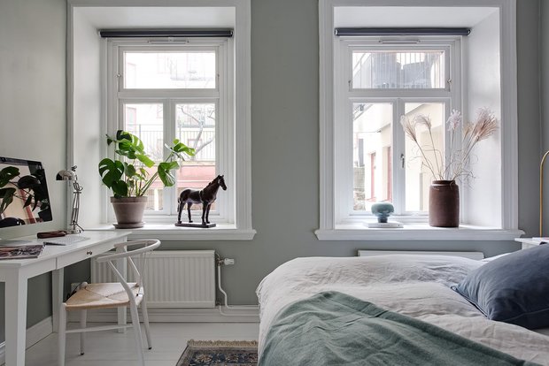 Фотография: Спальня в стиле Скандинавский, Декор интерьера, Квартира, Швеция, 2 комнаты, 40-60 метров, Alvhem – фото на INMYROOM
