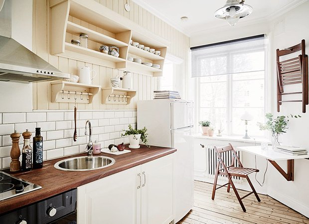 Фотография: Кухня и столовая в стиле Скандинавский, Перепланировка, Finish – фото на INMYROOM