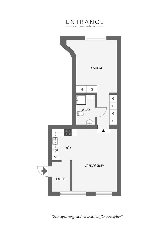 Фотография: Планировки в стиле , Скандинавский, Декор интерьера, Квартира, Швеция, 2 комнаты, 40-60 метров – фото на INMYROOM