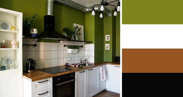 Фотография:  в стиле , Кухня и столовая, Советы, цветовые сочетания – фото на INMYROOM
