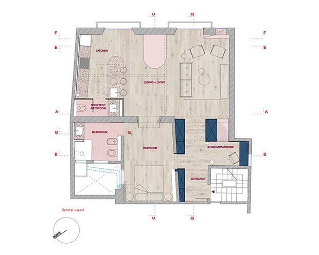 Фотография: Планировки в стиле , Декор интерьера, Квартира, Испания, Барселона, 3 комнаты, 60-90 метров – фото на INMYROOM