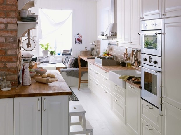 Фотография: Кухня и столовая в стиле Скандинавский, Интерьер комнат, Встраиваемая техника – фото на INMYROOM