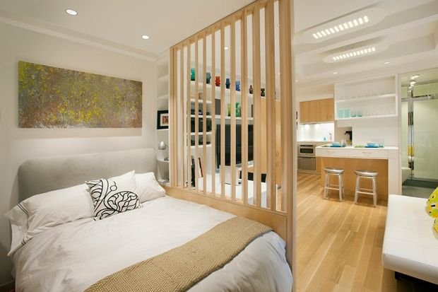 Фотография: Спальня в стиле Современный, Декор интерьера, Малогабаритная квартира, Квартира, Студия – фото на INMYROOM