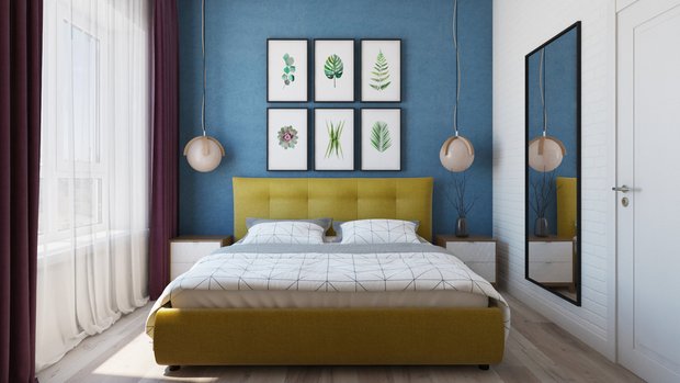 8 способов найти место для спальни в маленькой квартире