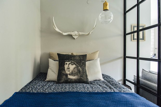 Фотография: Спальня в стиле Скандинавский, Декор интерьера, Малогабаритная квартира, Квартира – фото на INMYROOM