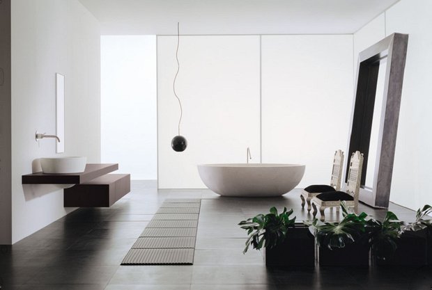 Фотография:  в стиле , Ванная, Советы, дизайн большой ванной комнаты, идеи для просторного санузла, как оформить большую ванную – фото на INMYROOM