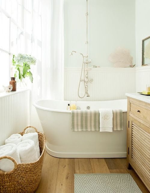 Фотография: Ванная в стиле Скандинавский, Интерьер комнат, Ванна – фото на INMYROOM