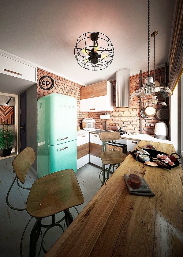 Фотография: Кухня и столовая в стиле Лофт, Советы, Диана Пономарева – фото на INMYROOM