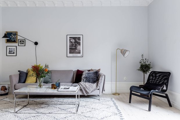 Фотография: Гостиная в стиле Скандинавский, Декор интерьера, Квартира, Стокгольм – фото на INMYROOM