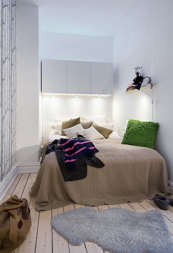 Фотография: Спальня в стиле Скандинавский, Декор интерьера, Мебель и свет – фото на INMYROOM