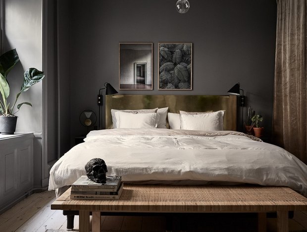 Фотография: Спальня в стиле Скандинавский, Декор интерьера, Квартира, Швеция, 2 комнаты, 40-60 метров – фото на INMYROOM