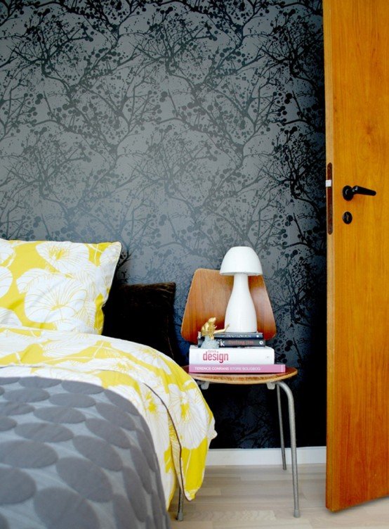 Фотография: Спальня в стиле Современный, Декор интерьера, Декор дома, Обои – фото на INMYROOM