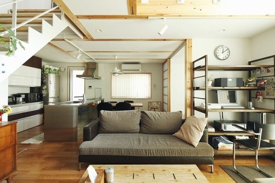 Фотография: Гостиная в стиле Эко, Дом, Дома и квартиры, Япония – фото на INMYROOM