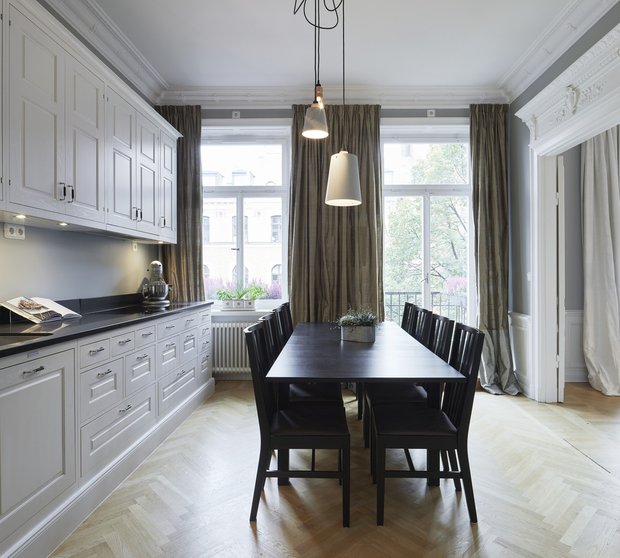 Фотография: Кухня и столовая в стиле Классический, Современный, Декор интерьера, Квартира, 4 и больше, Более 90 метров – фото на INMYROOM