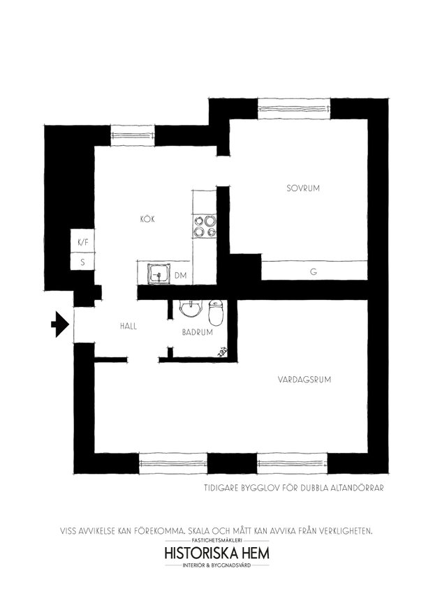 Фотография: Планировки в стиле , Декор интерьера, Квартира, Швеция, 2 комнаты, 40-60 метров – фото на INMYROOM