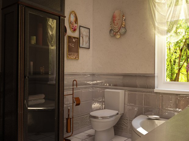 Фотография: Ванная в стиле Классический, Современный, Кухня и столовая, Дом, Дома и квартиры – фото на INMYROOM