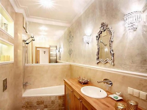 Фотография: Ванная в стиле Классический, Интерьер комнат, Декоративная штукатурка – фото на INMYROOM