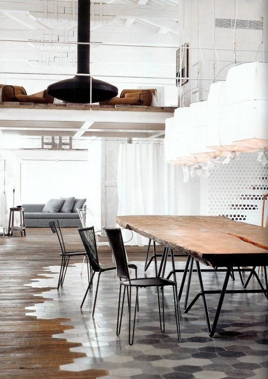 Фотография: Кухня и столовая в стиле Лофт, Декор интерьера, Декор дома, Пол – фото на INMYROOM