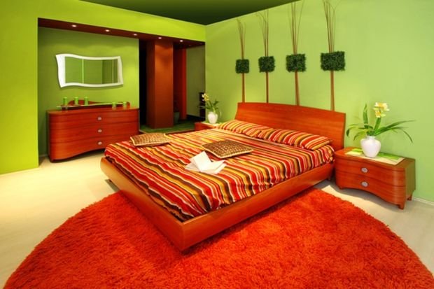 Фотография: Ландшафт в стиле , Спальня, Декор интерьера, Квартира, Дом, Декор, Зеленый – фото на INMYROOM