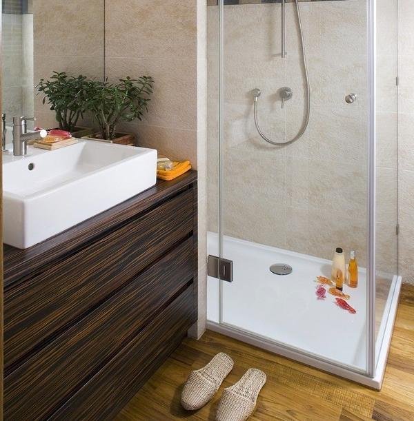Фотография: Ванная в стиле Современный, Интерьер комнат, Перепланировка – фото на INMYROOM