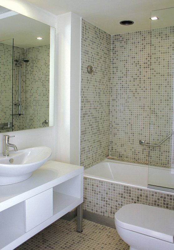 Фотография: Ванная в стиле Современный, Интерьер комнат, Перепланировка – фото на INMYROOM