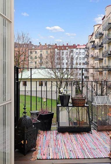 Фотография: Балкон в стиле Прованс и Кантри, Квартира, Швеция, Мебель и свет, Дома и квартиры, Гетеборг – фото на INMYROOM