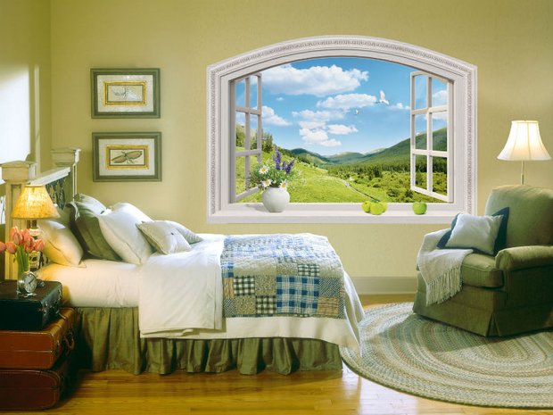 Фотография: Спальня в стиле Прованс и Кантри, Декор интерьера, DIY, Обои – фото на INMYROOM