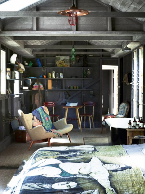 Фотография: Спальня в стиле Лофт, Дома и квартиры, Интерьеры звезд – фото на INMYROOM
