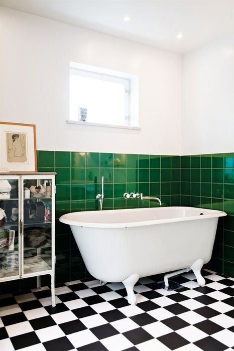 Фотография: Ванная в стиле Скандинавский, Советы, Зеленый – фото на INMYROOM