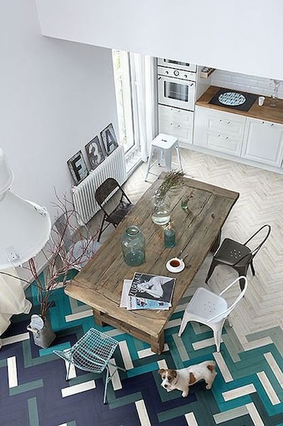 Фотография: Кухня и столовая в стиле Скандинавский, Декор интерьера, Декор дома, Пол – фото на INMYROOM