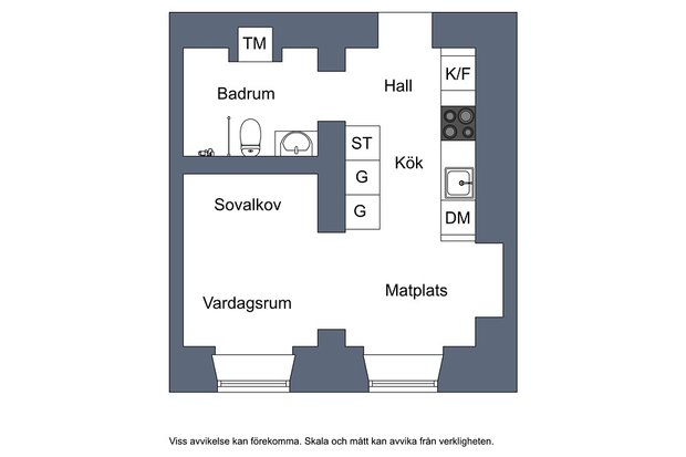 Фотография: Планировки в стиле , Скандинавский, Декор интерьера, Малогабаритная квартира, Квартира, Швеция – фото на INMYROOM