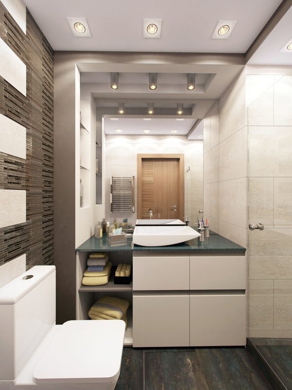 Фотография: Ванная в стиле Современный, Малогабаритная квартира, Квартира, Дома и квартиры – фото на INMYROOM