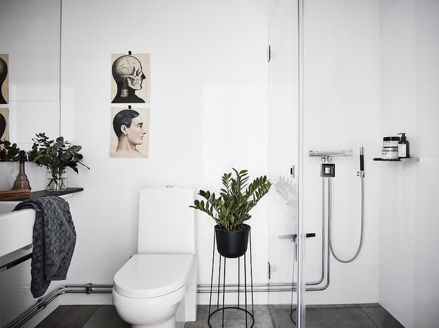 Фотография: Ванная в стиле Скандинавский, Декор интерьера, Квартира, Швеция, 2 комнаты, 40-60 метров – фото на INMYROOM