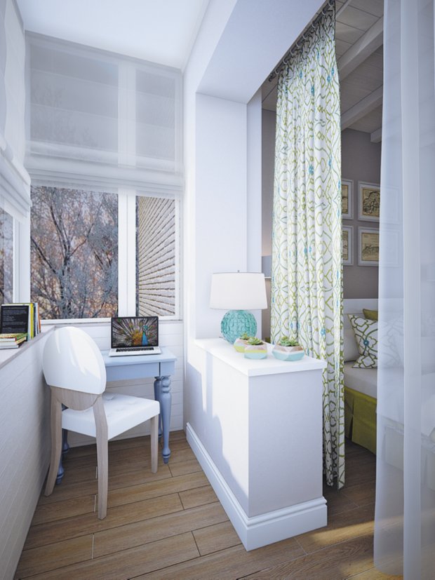 Фотография: Спальня в стиле Скандинавский, Балкон, Квартира, Планировки, Перепланировка, Переделка – фото на INMYROOM